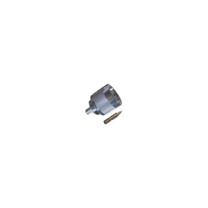 N-Male connector for 58/195 3/16" type coaxial cable