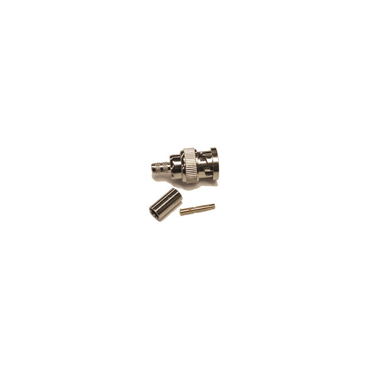 Reverse polarity BNC-Male (female pin) connector for 58/195