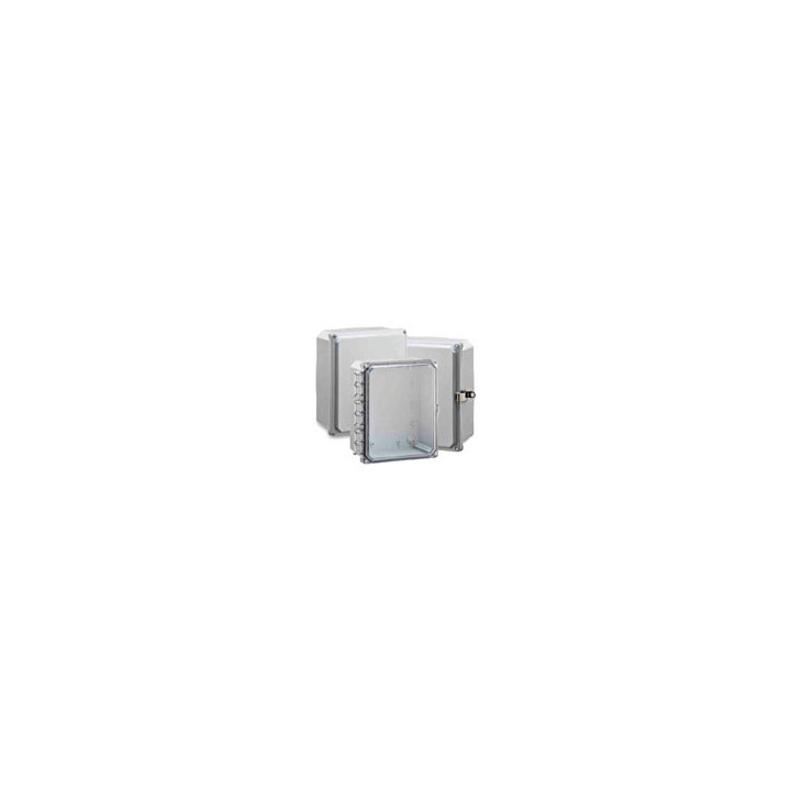 Premium Line 10"x8"x4" Nema4X/6P Enclosure with Clear Hinge