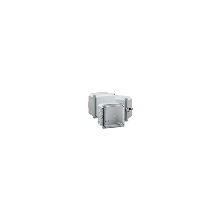 Premium Line 6"x6"x4" Nema4X/6P Enclosure with Clear Hinge