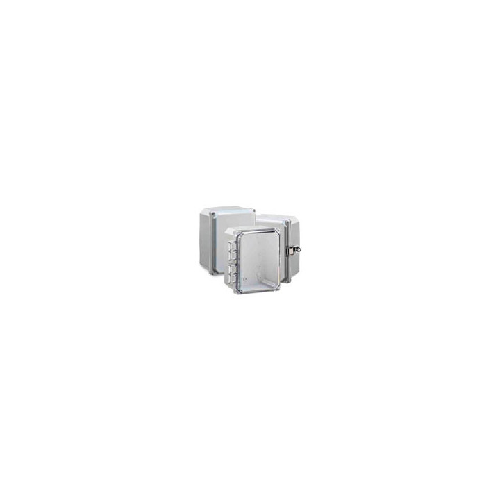 Premium Line 8"x6"x4" Nema4X/6P Enclosure with Opaque Hinge
