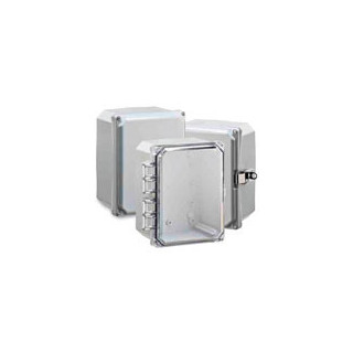 Premium Line 8"x6"x4" Nema4X Enclosure with Clear Hinge