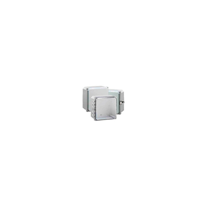Premium Line 8"x8"x4" Nema4X Enclosure with Clear Hinge