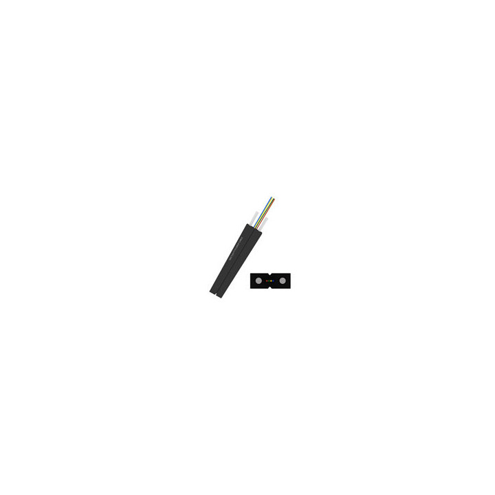 LiteLinx Flat Drop Fiber Cable with FRP member support and